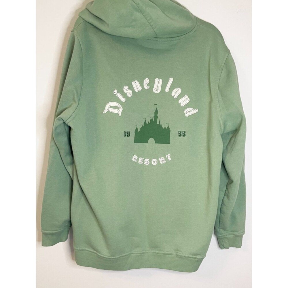 Disneyland Resort 2024 Hoodie Green Castle 1955 Pullover Sweatshirt Women’s XL - Picture 8 of 8